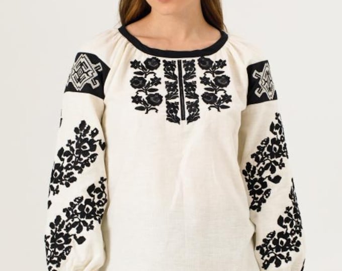 Embroidered Ukrainian Blouse | Vintage Style Vyshyvanka Top in USA