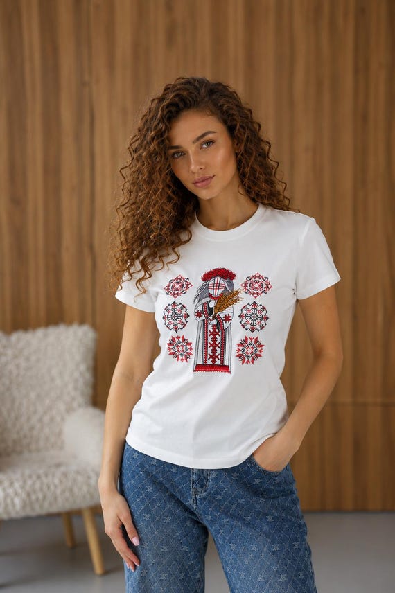Embroidered Vyshyvanka T-Shirt | Ukrainian Clothing Gift