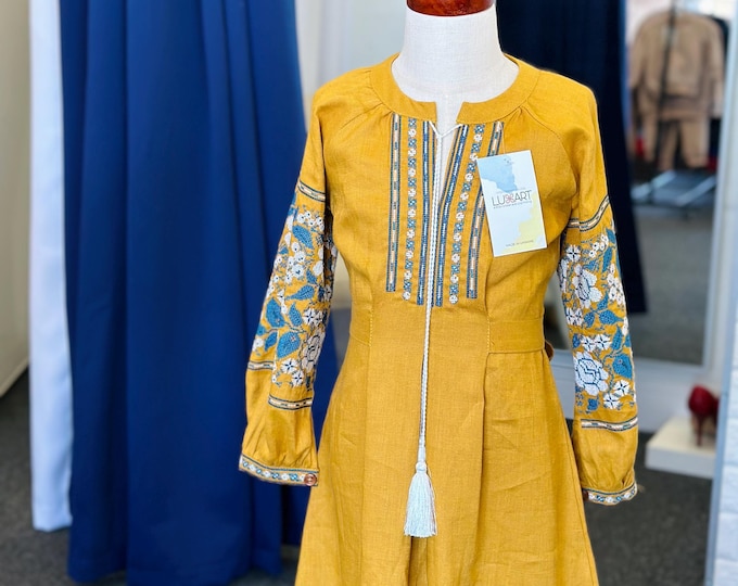 Embroidered Vyshyvanka Dress for Girls | Ukrainian Embroidery Dress | Traditional Ukrainian Style in Stock in USA | Вишиванка у США