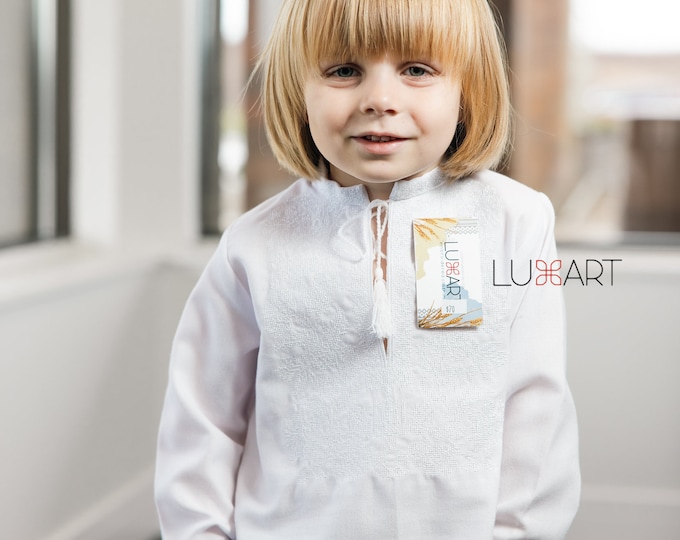 Embroidered Vyshyvanka Shirt for Boys | Ukrainian Embroidery Shirt | Traditional Ukrainian Style Gift in Stock in USA | Вишиванка у США (6)