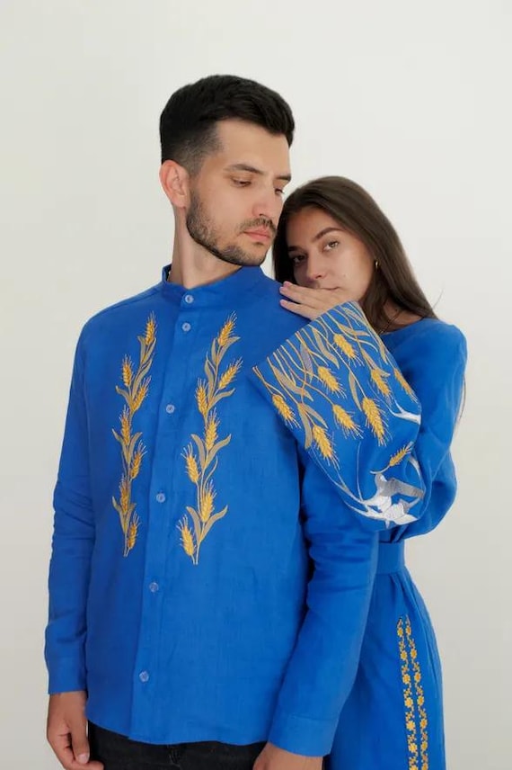 Ukrainian Vyshyvanka | Men's Embroidered Shirt | Вишиванка | Ukraine Vintage Sorochka Gift for Him | Handmade Ukrainian Clothing