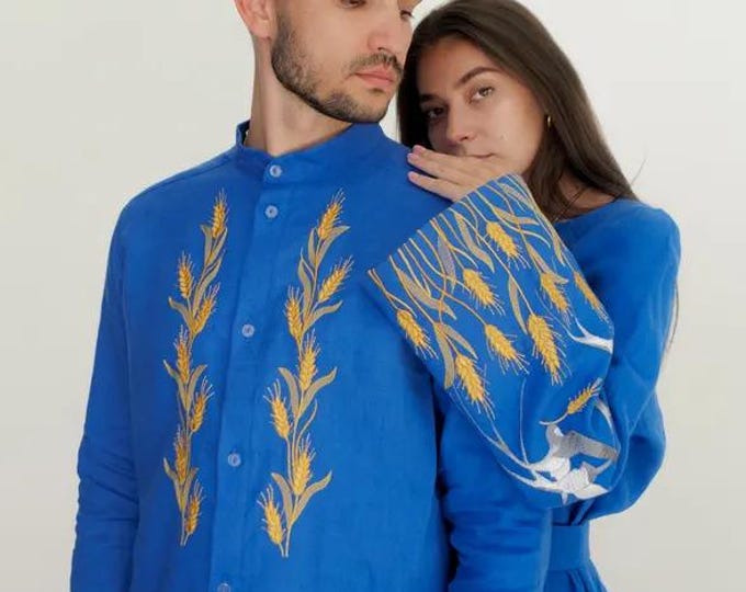 Ukrainian Vyshyvanka | Men's Embroidered Shirt | Вишиванка | Ukraine Vintage Sorochka Gift for Him | Handmade Ukrainian Clothing