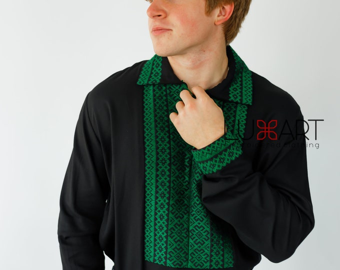 Ukrainian Vyshyvanka | Men's Embroidered Shirt | Вишиванка | Ukraine Vintage Sorochka Gift for Him | Handmade Ukrainian Clothing (41)