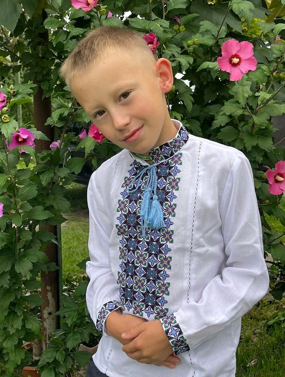 Vyshyvanka for boy Embroidered shirt for boy (1-12 years) Vyshyvanka for kids, Kid's vyshyvanka Vyshyta sorochka VYSHYVANKA Vyshyvanka in the USA