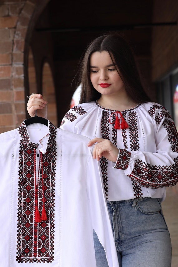 Vyshyvanka for Man Ukrainian Vyshyvanka Ukraine Sorochka Ukrainian Vyshyvanka Embrodered Shirt Ethno Vintage Embroidered Clothing