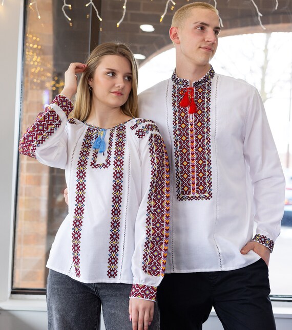 Ukrainian Embroidered Blouse for Women | Ethno Vintage Women's Vyshyvanka Shirt | Sorochka Vyshyta | Vyshyvanka Gift USA | Вишиванка (44)