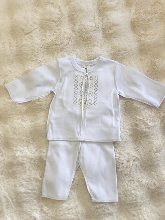 Baptism Outfit for Baby Boy | Embroidered Christening Suit | Baby Boy Formal Wear | Baptism Ceremony Clothing | Newborn Blessing Gift (12)