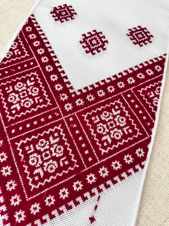 Ukrainian Embroidered Rushnyk Wedding Towel | Traditional Handmade Wedding Ceremony Towel | In Stock in USA | Вишитий Рушник