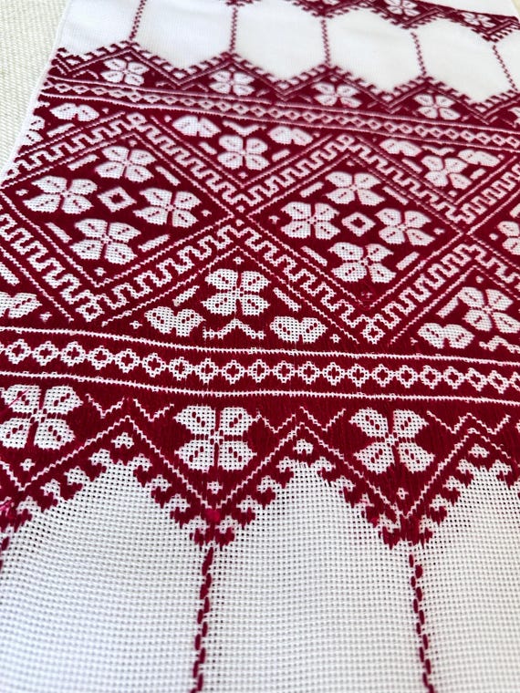 Ukrainian Embroidered Rushnyk Wedding Towel | Traditional Handmade Wedding Ceremony Towel | In Stock in USA | Вишитий Рушник