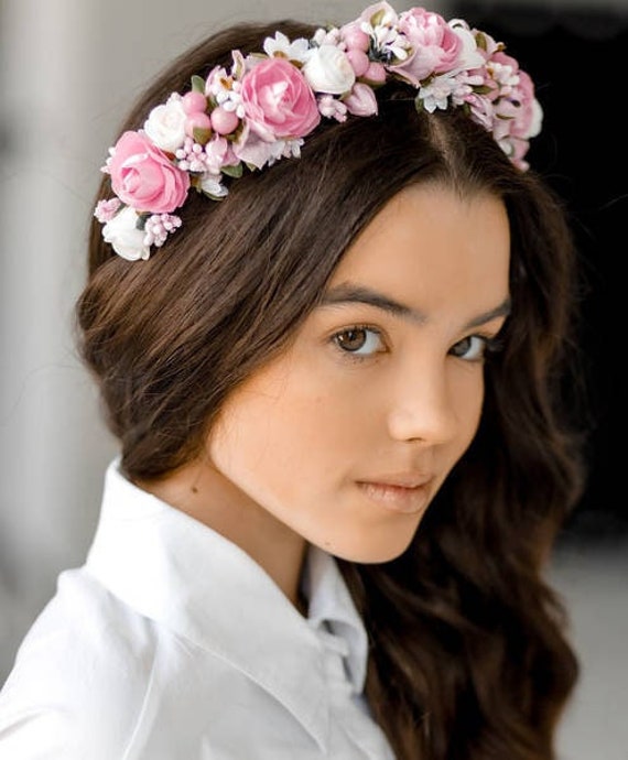 Handmade Ukrainian Flower Crown | Vinok | Вінок | Floral Wreath Headband | Hair Accessory Gift for Her or Girl | Boho Festival Style (5)