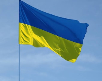 Ukrainian Flag | Blue and Yellow Flag of Ukraine | Patriotic Ukrainian Symbols | In Stock in USA | Прапор України у США