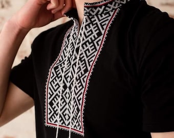 Ukrainian Vyshyvanka | Men's Embroidered Ukrainian Men’s T-Shirt Shirt, Ukraine Gift, Patriotic, Vyshyvanka Style