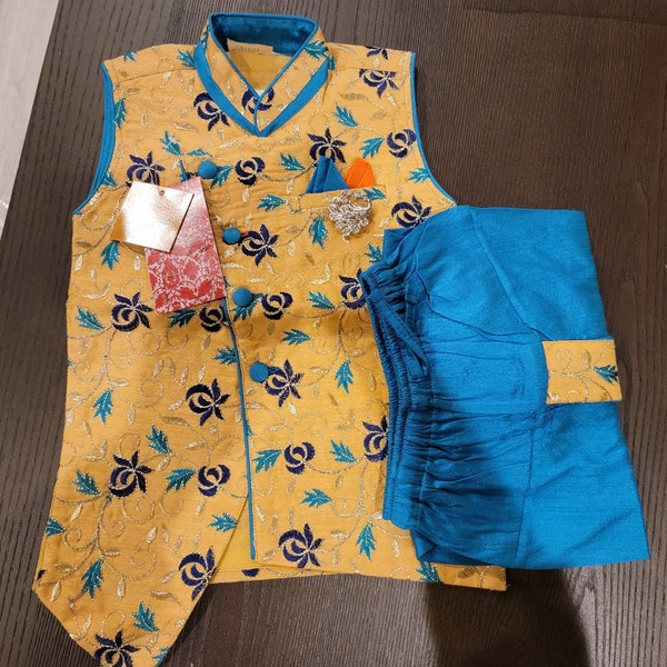 Boys Ethnic Wear Angrakha Dhoti Pant Set for Boys|Boys Kurta Dhothi|Festival wear|Indian Ethnic Traditional wear Infant Boys|Diwali Eid Wear