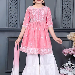 Girl Dress|Gown for Little Girls|Indo Ethnic Traditional Dress|Traditional Dress for Girl|Indian Dress|Little Kids Cloth|Indo-Western
