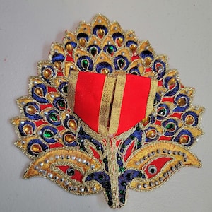 Beautiful kanhaji poshak. laddu gopal dress| Bal gopal dress,radha krishna,laddu gopal clothes,Thakurji|7 inch Diameter|Janmashtami Dress