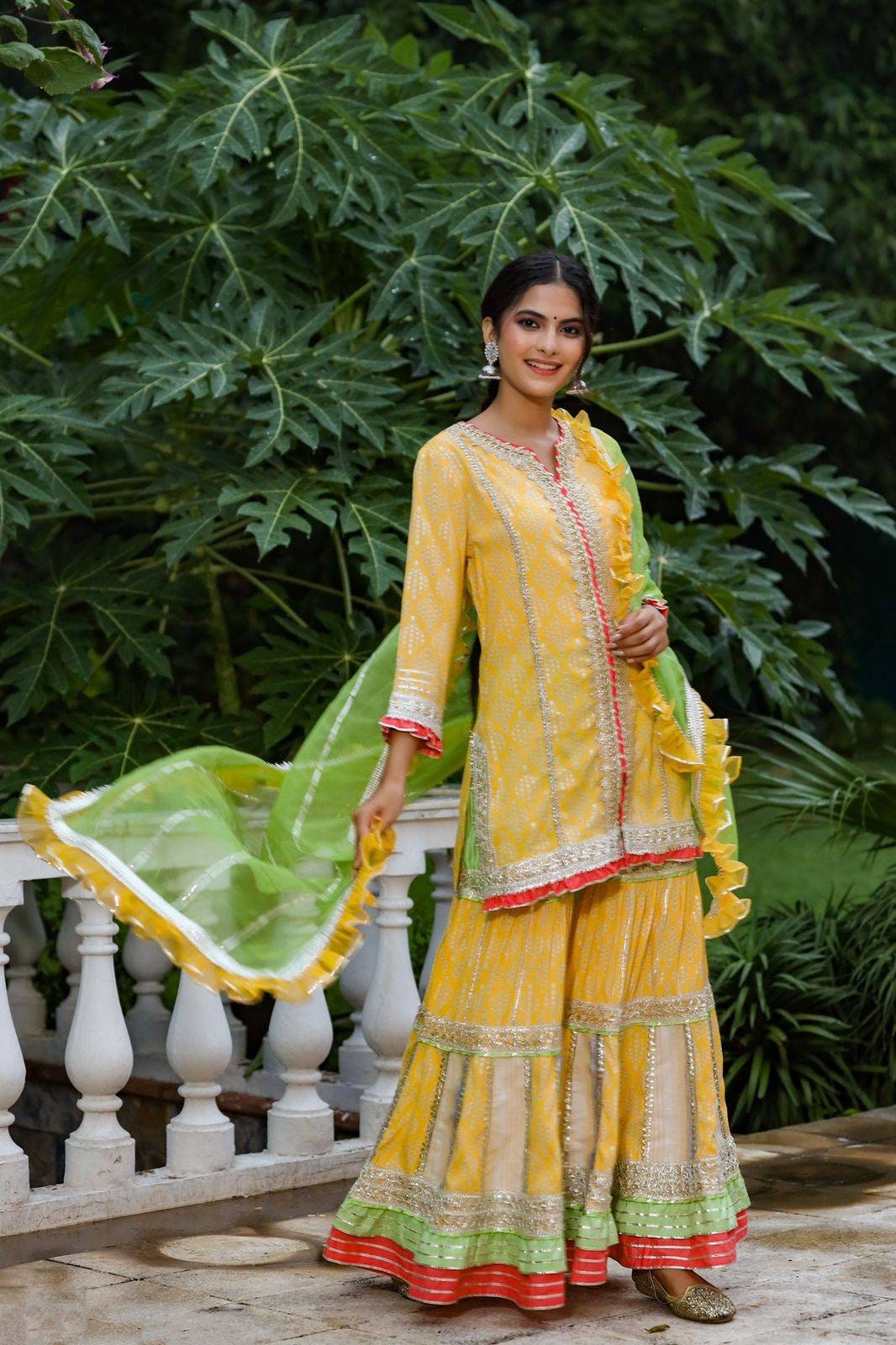 Women Sharara Top Dress Ethnic Wear for 