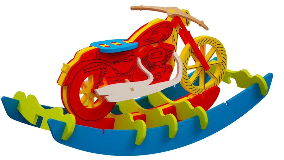 Harley Rocking Horse Suitable for Mass Production Design for Etsy
