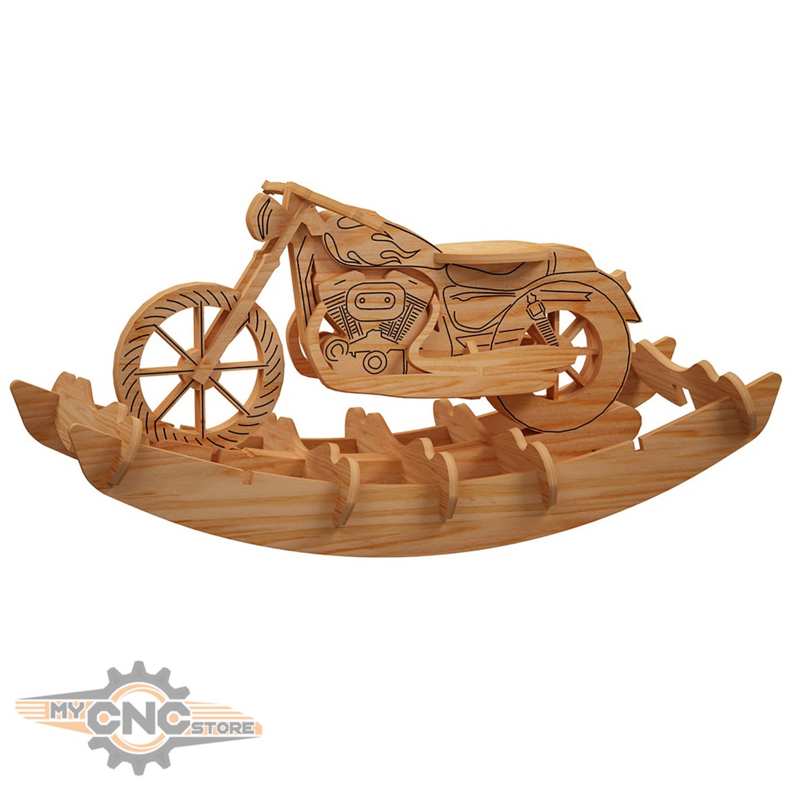 Harley Rocking Horse Suitable for Mass Production Design for Etsy