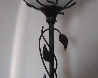 Items Similar To Vtg Square Glass Table Lamp Center Column Spacers