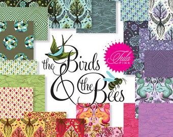 Set di mini ciondoli OOP Tula Pink Birds and Bees