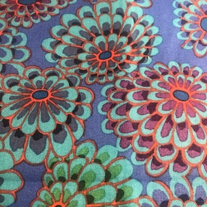 OOP Kaffe Fassett GP56 Floating Flowers Cobalt FQ