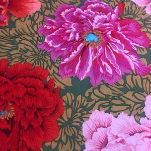 OOP Philip Jacobs Brocade Peony PJ62 red FQ