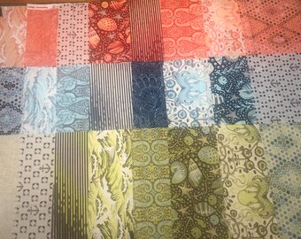 Collezione completa Tula Pink Saltwater F16 (24 pezzi) - 9" x 11"