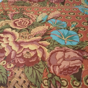 OOP Kaffe Fassett GP48 Flower Basket Rust FQ