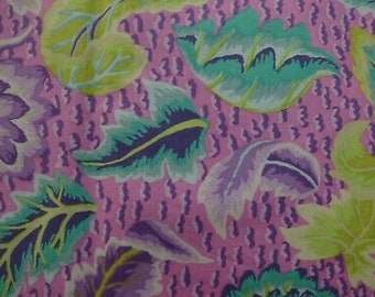 OOP Kaffe Fassett GP42 Foglia ricamata rosa FQ