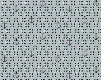 OOP Tula Pink Galleggianti e affondatori di acqua salata acqua FQ 18 "x 22"