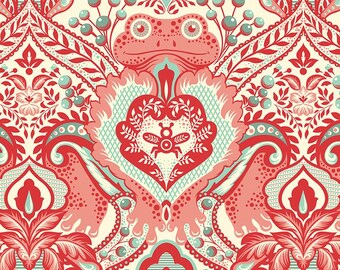 Príncipe rana encantador rosa de Tula, coral, 45,7 x 56,8 cm