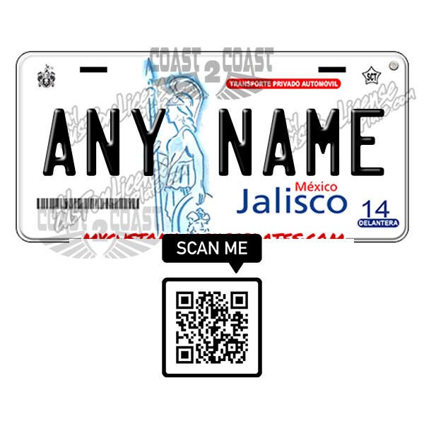 Jalisco Mexico Placa License Plate Different Styles Etsy Nederland