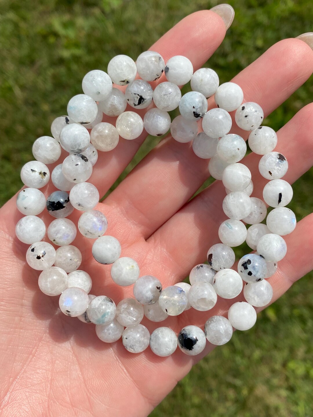 Braccialetto Di Pietra Per Le Donne,7 Chakra Naturale Bianco Howlite Pietra Braccialetto Di Perline Elastico Argento Croce Pendente Braccialetto Moda Boho Yoga Signora Gioielli Regalo Fidanzata Mamm