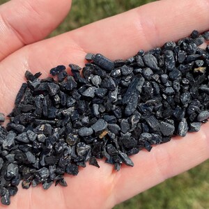 Rough Black Tourmaline Stones - Course Crushed - 85 Grams / 3 Ounces - Healing - Crystal - Gemstone