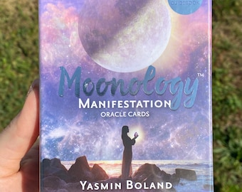 Moonology Manifestation Oracle : A 48-Card Deck & Guidebook - Yasmin Boland - Tarot - Divination - Authentic - Direct From Publisher