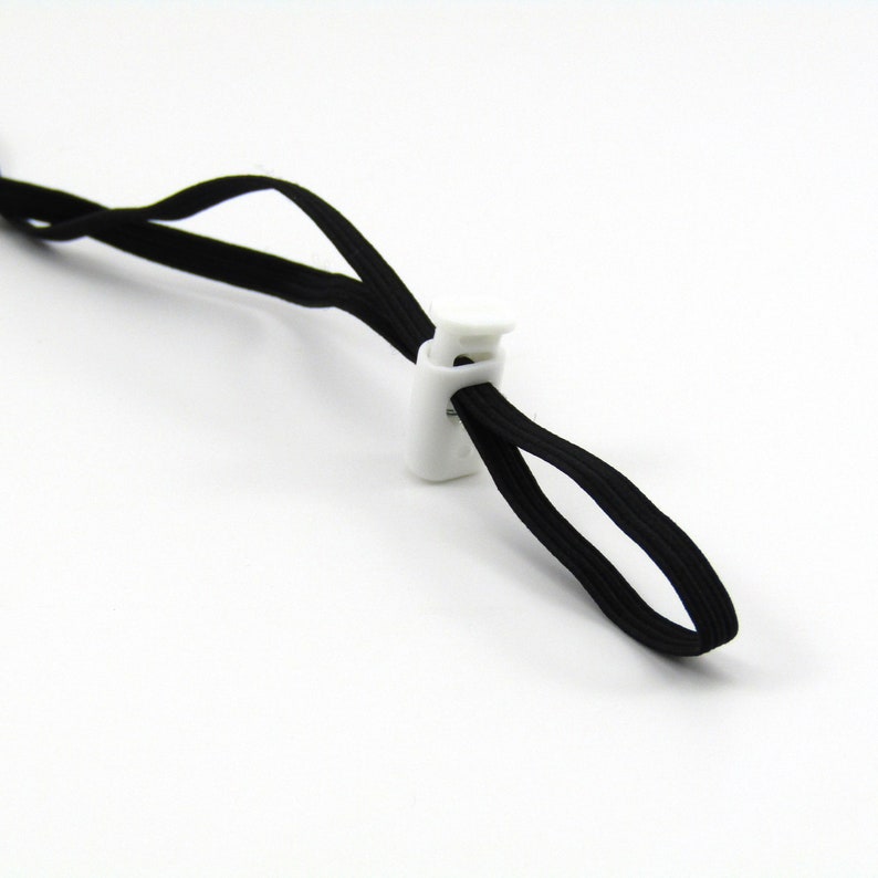 20 Pcs White Plastic Oval Drawstring Cord Ends Adjuster for Etsy