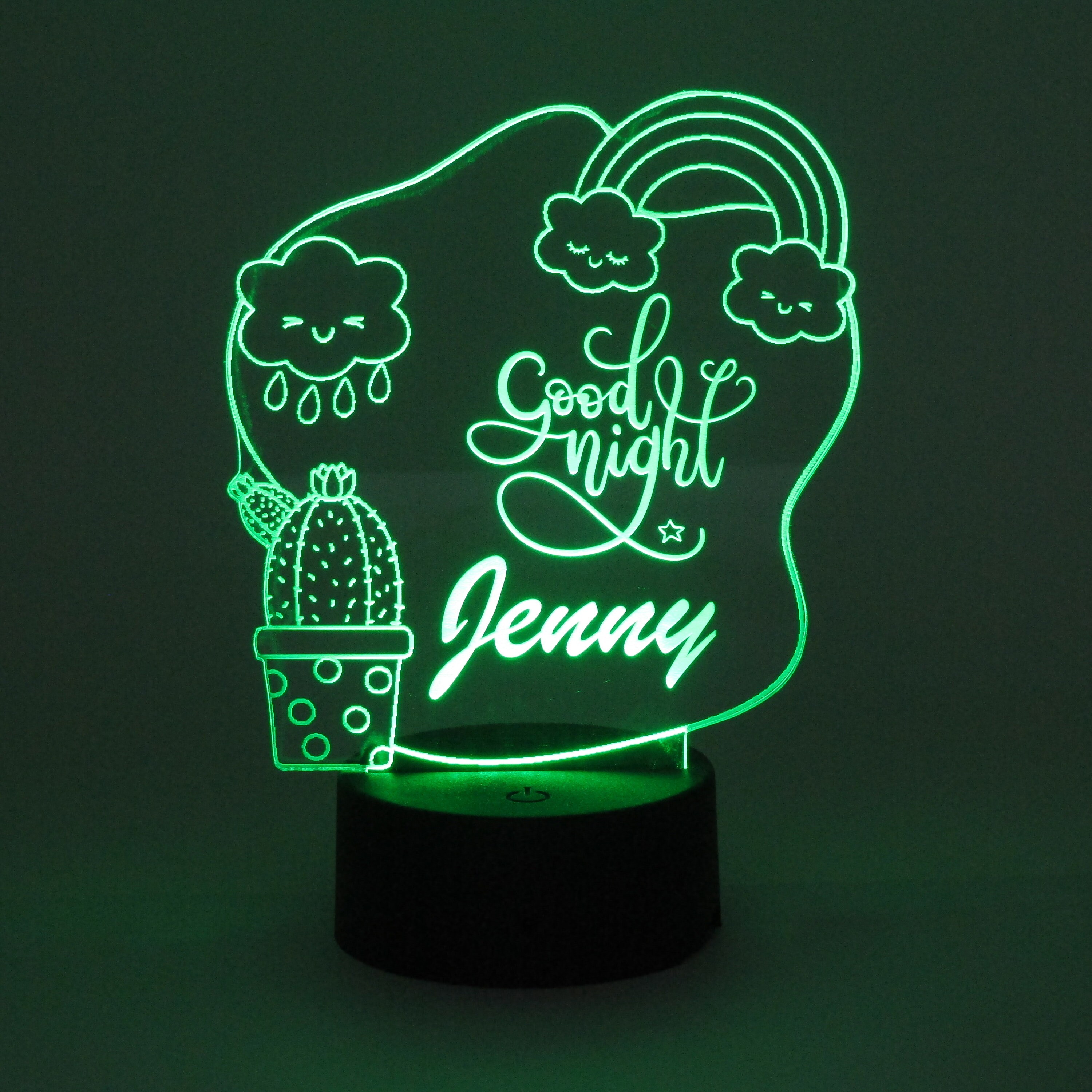 Personalized Night Light Kids Bedroom Nursery Night Light Etsy