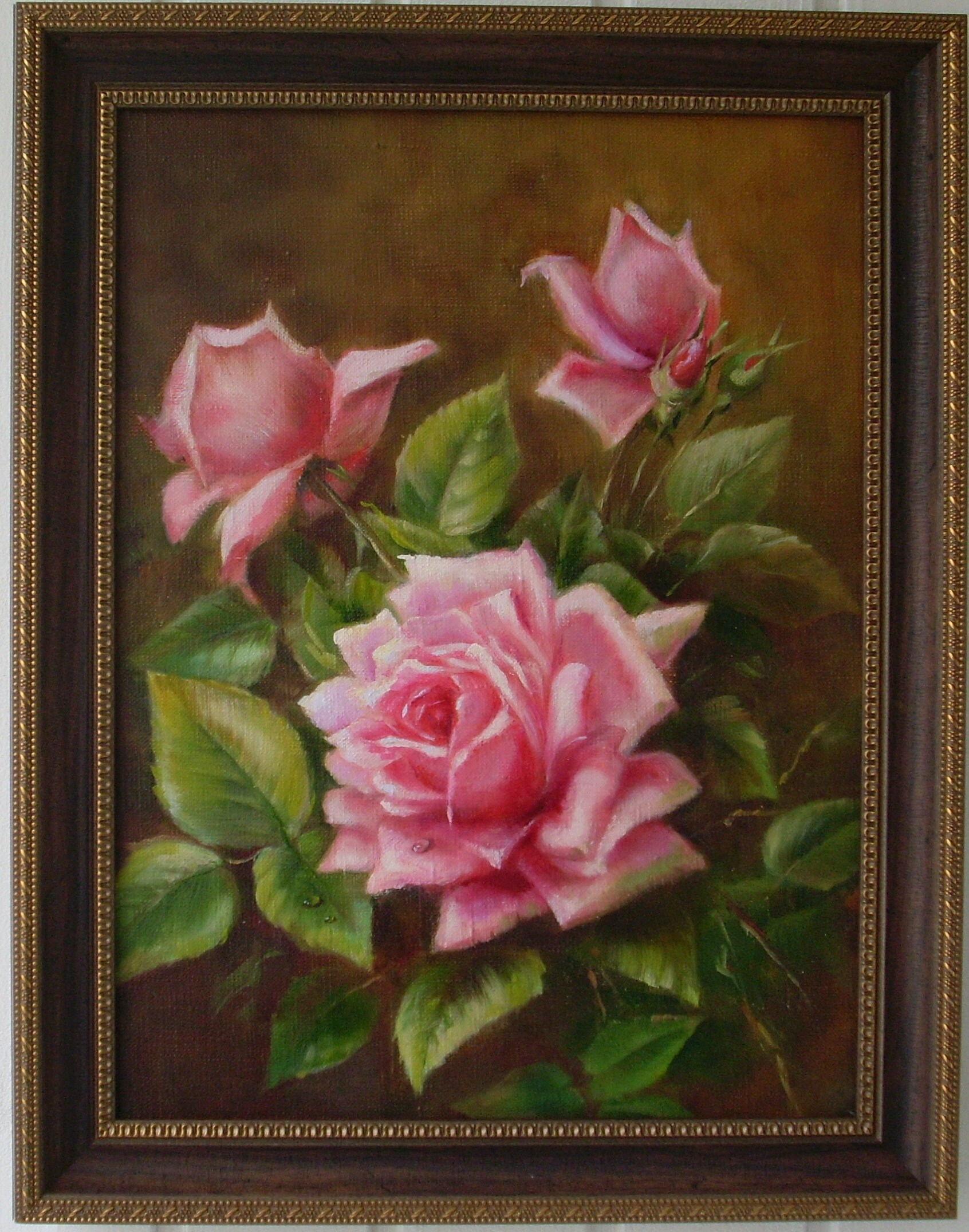 Roses Oil Painting Canvas 30x40 Cm Etsy Roses Oil Painting Canvas 30x40 Cm Etsy