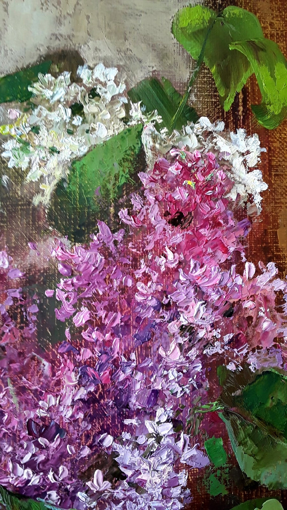 Lilac Oil Painting on Canvas unframed. | Etsy