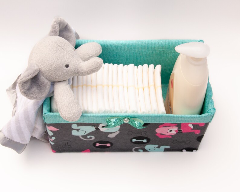 Baby Diaper Organizer Diaper Storage Box Custom Newborn Etsy