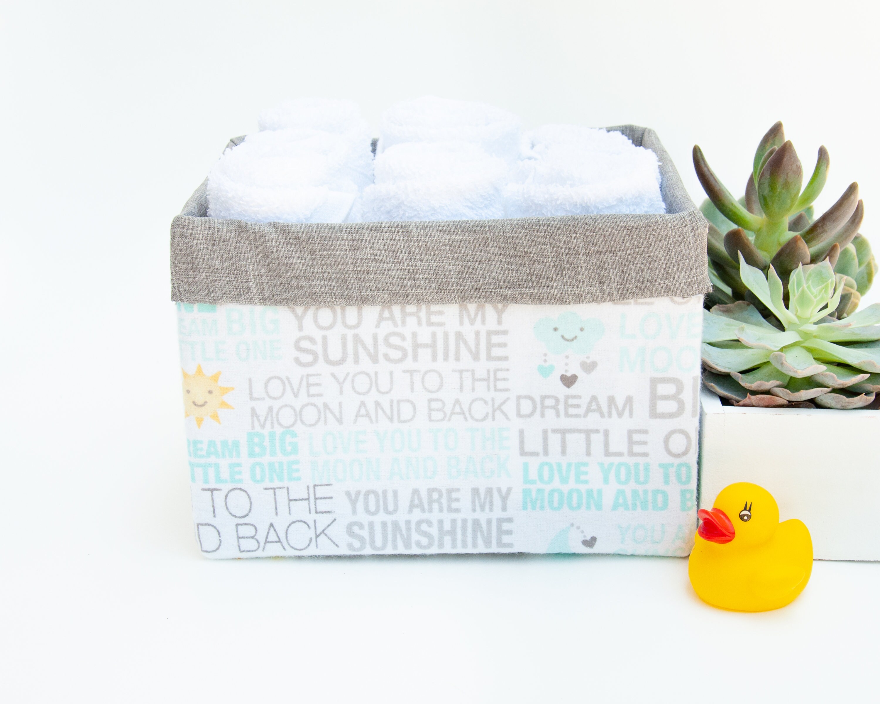 Fabric Bins Baby Boy Nursery Bin Diaper Caddy Baby Dresser Etsy