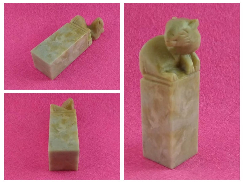 Rat Sculpture Chinese Seal Stamp Chop Chisel Carve Name Calligraphy Painting Book Collection Custom Carving Kanji Customized Hanko E537