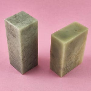 Two Chinese Custom Hand Carved Square Oval Seal Stamp for Calligraphy Painting Personalized Design from Confucius Hometow E401
