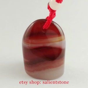 A Piece of Agate Necklace Pendant Seal Oval Shape Chinese Keychain Stamp Chop Custom Carving Chinese Name Hanko E806