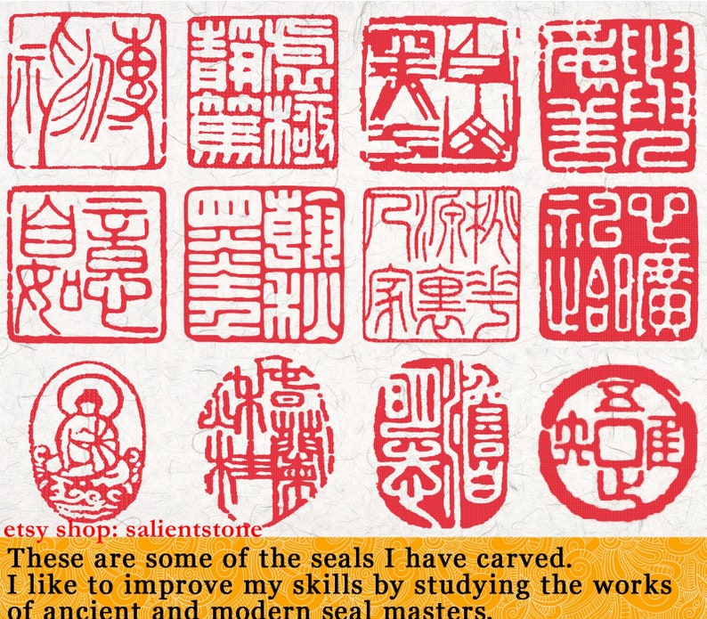 Dragon Phenix Chinese seal Handmade stone stamp custom customized chisel carving Carve Name chop for calligraphy painting Yin imprint E288