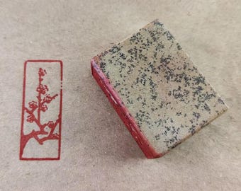 Oblong Shape Finished Chinese Seal Stone Stamp Signature Chop Calligraphy Painting Hanko Plum Blossom E613