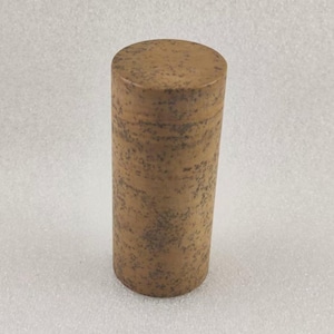 A Piece of Brown Cylindrical Round Stone Chinese Seal Customized Stamp Chop Chapter Stamper Birthday Gift E372