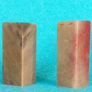 2 Pieces of Chinese Seal Custom Birthday Gift Stone Stamp by Chisel Carve Signature Kanji Name Chop for Calligraphy Painting Collection E239
