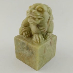 3*3*6 cm Wealth Animal Chinese Seal Stone Stamp Custom Chinese Name Signature Carving Chop Hanko Come from Confucius Hometown  E005