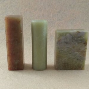 3 Piece of Chinese Seal Custom Birthday Gift Handmade Stone Stamp by Chisel Carve Character Kanji Name Chop for Calligraphy Painting E276